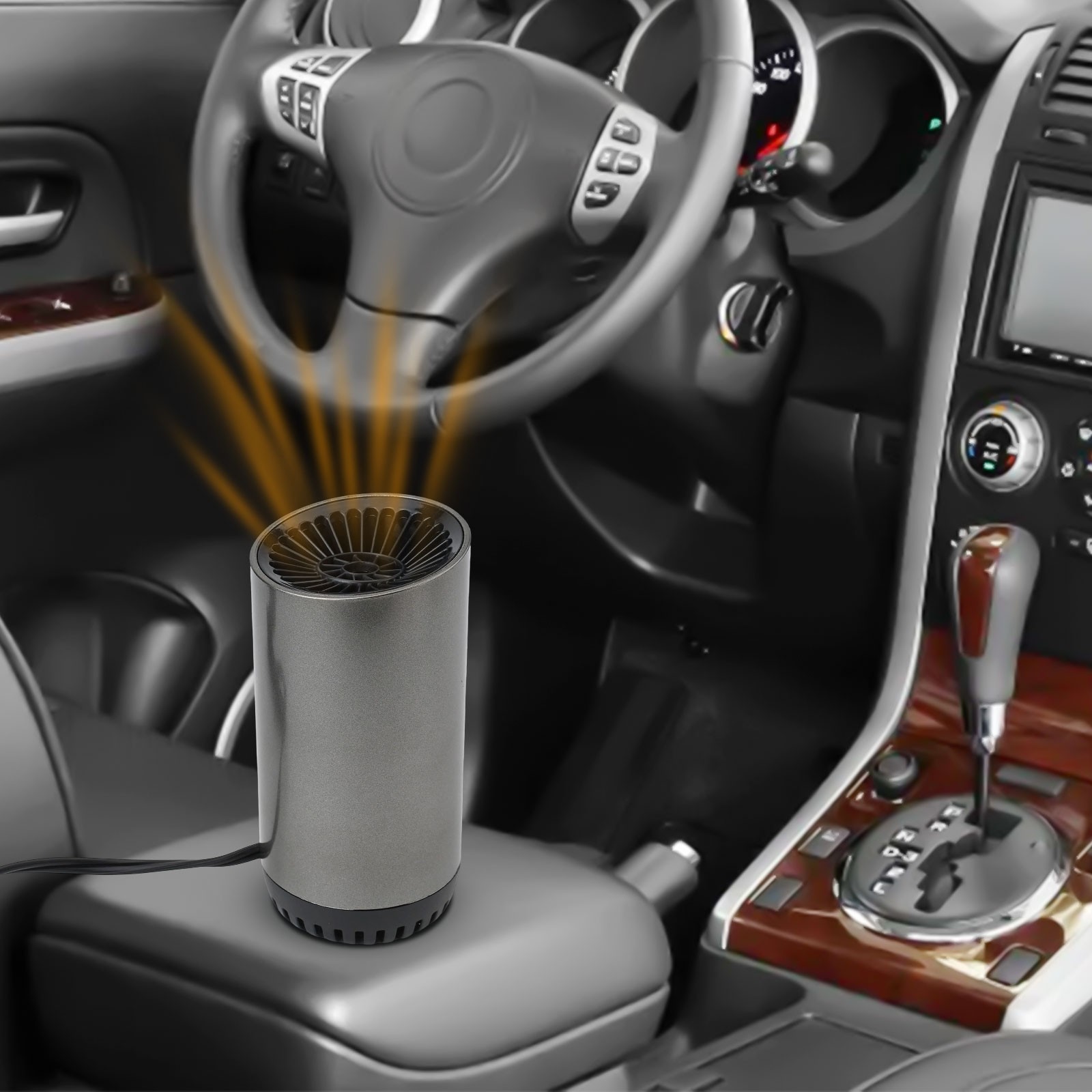 Calentador de coche compacto y ligero con funcionalidad eficaz de eliminación d