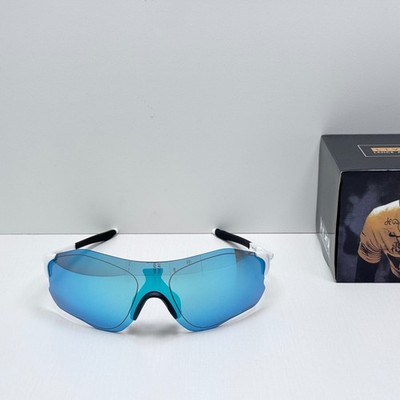 NEW Oakley EVZero Path OO9313 Sunglasses White PRIZM Sapphire Lens