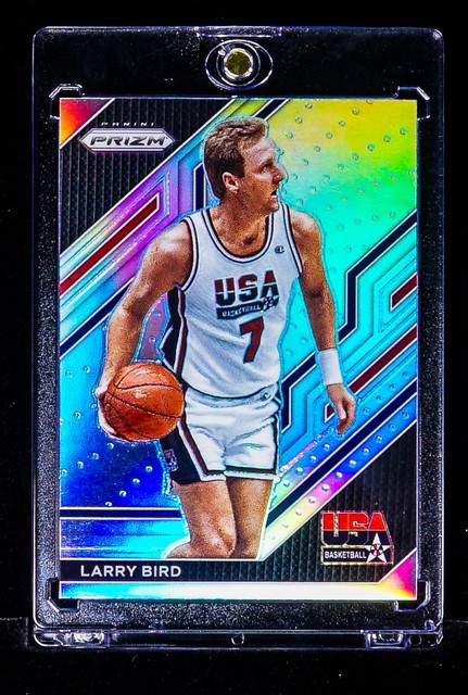 Larry Bird Refractor Silver Dream Team Usa Card 2022-23 Panini Prizm HOF