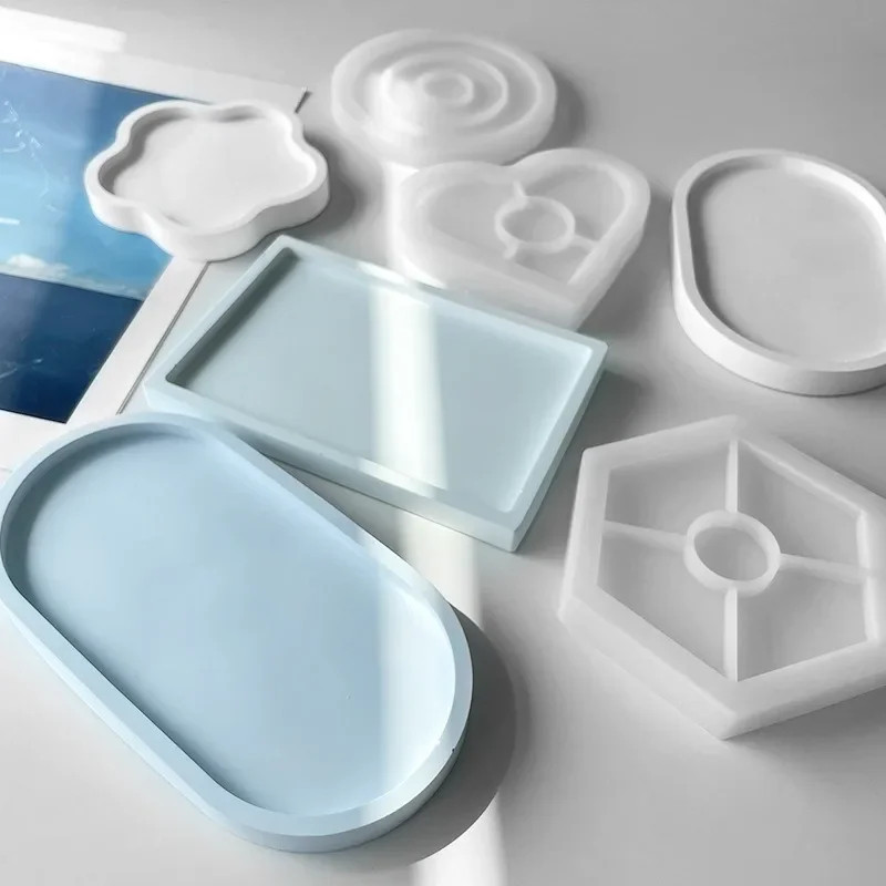 Silicone Oval Coaster Mold for Resin Jewelry Epoxy Cake Baking Tray