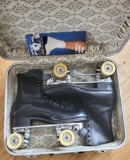 Vintage Riedell Redwing Roller Skates Mens Suit Case, Tools