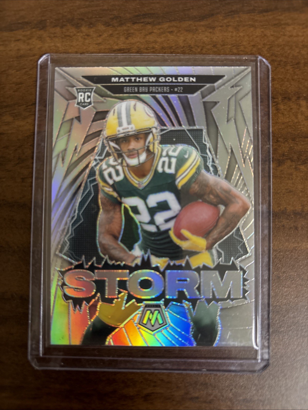 2025 Mosaic Storm Matthew Golden Rookie Silver Prizm