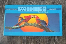 CEACO Wild Life Macaws Yarnell Agliolo 700 Piece Panoramic Jigsaw Puzzle NEW
