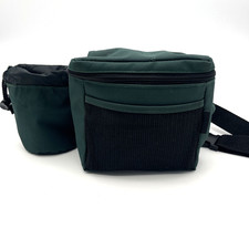Totes Fanny Pack Vintage Original Tough Lunchbox with Can Holder Green PVC