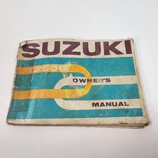 OEM Genuine Owner's Manual Book - 1971 Suzuki T250R T250 T 250 Hustler