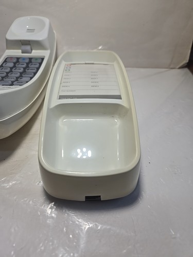 Telefono fisso vintage AT&T 210 cablato beige pulsante senza cavi inclusi - Foto 7 di 9
