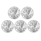 US Mint 2026 1 oz American Silver Eagle Coin BU (Lot of 5).999 Fine