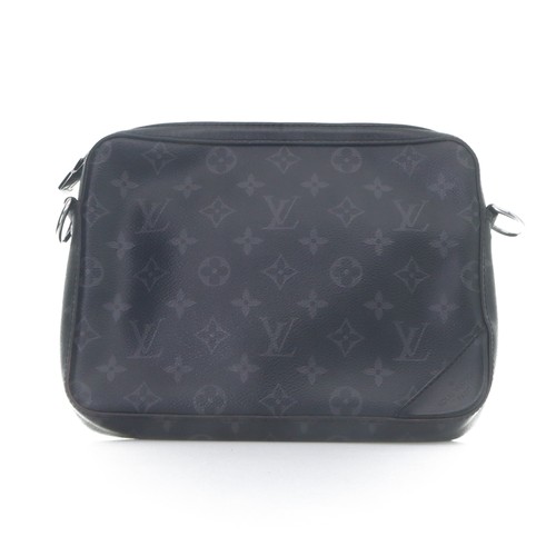 LOUIS VUITTON Trio Messenger Monogram Coated Canvas Gray Black M69443