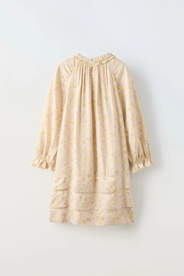 Zara Kids Girl Flowers Dress Size 6. - Image 2 of 4