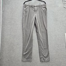Hugo Boss Men Pants 32 Gray Chino Straight Twill Stretch Pockets 31" Inseam READ
