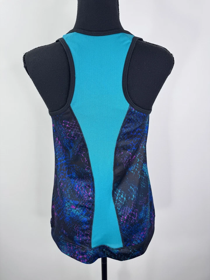 Camiseta sin mangas C9 by Champion para mujer grande azul púrpura espalda deportiva sujetador incorporado gimnasio Foto 4 de 4