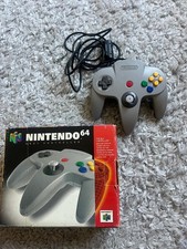 Official Nintendo 64 Grey Controller Boxed N64 VGC