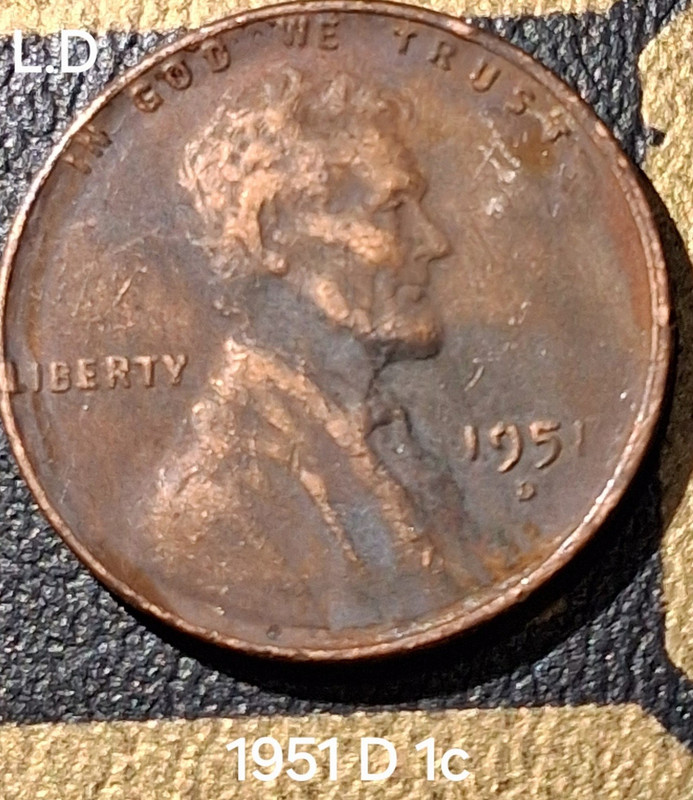 1951-D Penny 1C Denver Circulated BN Business Uncertified Lincoln Wheat Cent