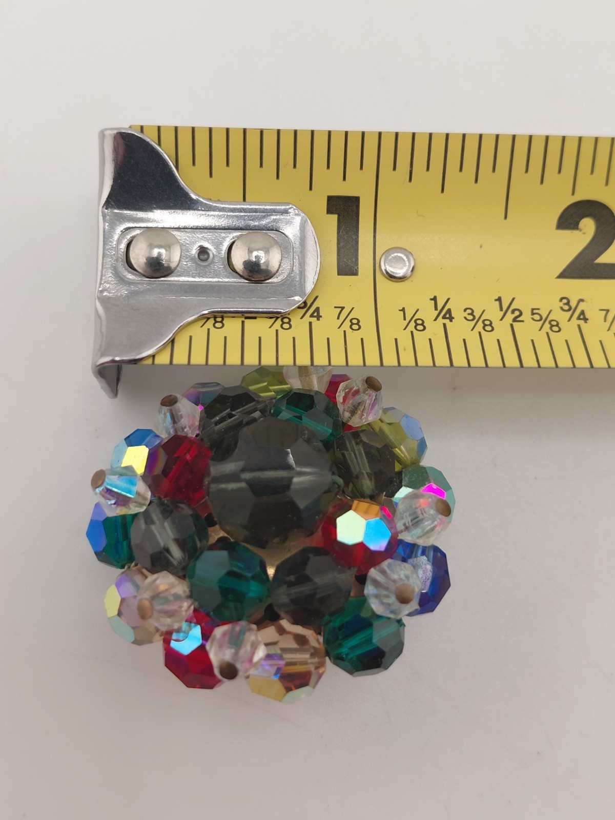 Unsigned Rare Multi Colored Austrian Crystal 3 St… - image 10