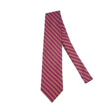 Brooks Brothers Makers Repp Tie Purple Gold Stripe Silk Made in USA