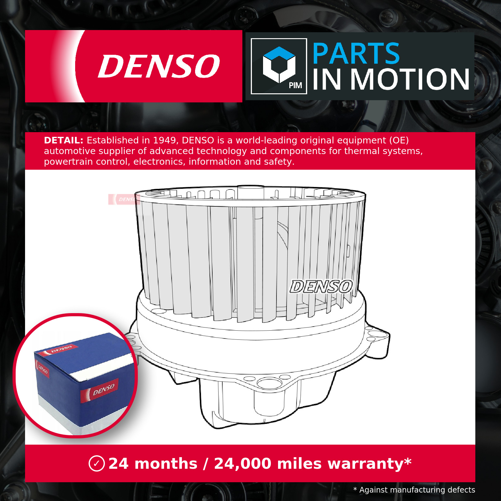 Interior Blower Motor DEA32030 Denso Heater 701819167 Genuine Quality Guaranteed