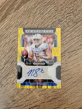 Nick Starkel - 2022 Prizm Draft Sensational Signatures Gold Flash /5 Auto SSP