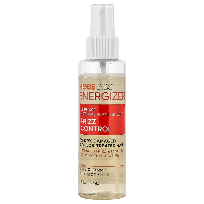 Hobe Labs, Energizer, Frizz Control, For Dry, Damaged & Colour-Treated Hair, 4 f