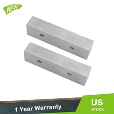 1 Pair Aluminum Machined Reversible Soft Jaws 8  2  1.5" For 6" Milling Vise