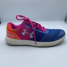 Under Armour Surge RN Prism 3022691-400 Girl 5.5 Running Shoes Blue Pink Sneaker