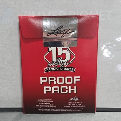 1 of 1 Leaf 15th Anniversary SEALED Pre-Production Proof Pack