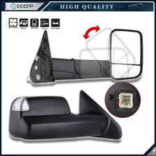 Tow Mirrors For 03-08 Dodge Ram 1500 2500 3500 Power Heated Turn Signal Light
