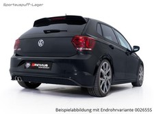 Remus Sportauspuff VW Polo 6 GTI AW (Mod.mit OPF) ab Bj 2019 2x84mm Black Chrome