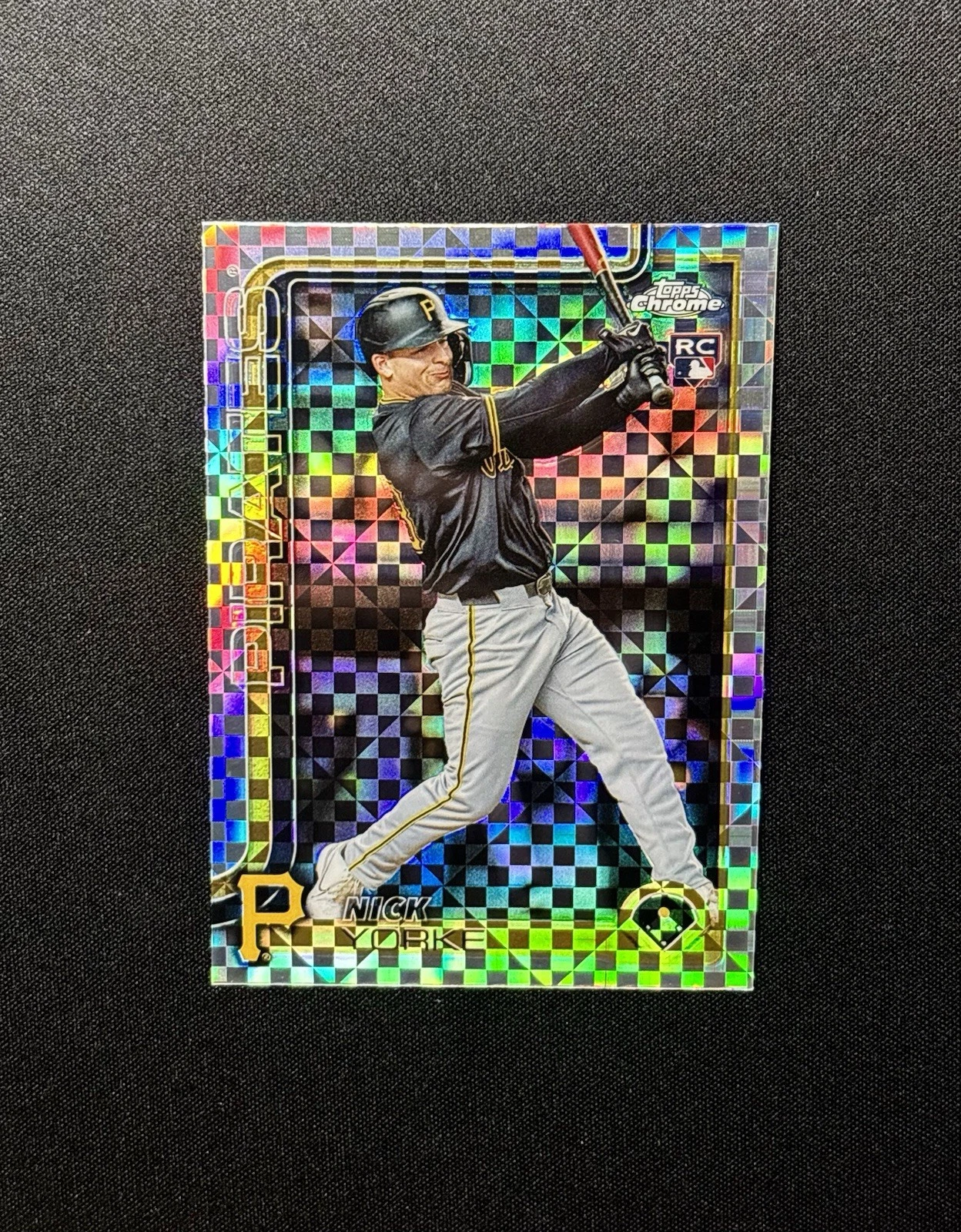Nick Yorke 2025 Topps Chrome X-Fractor Parallel RC #36 Pittsburg Pirates
