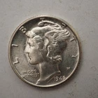 1945 **P**SILVER  MERCURY DIME **NICE** - FREE SHIPPING! C1825