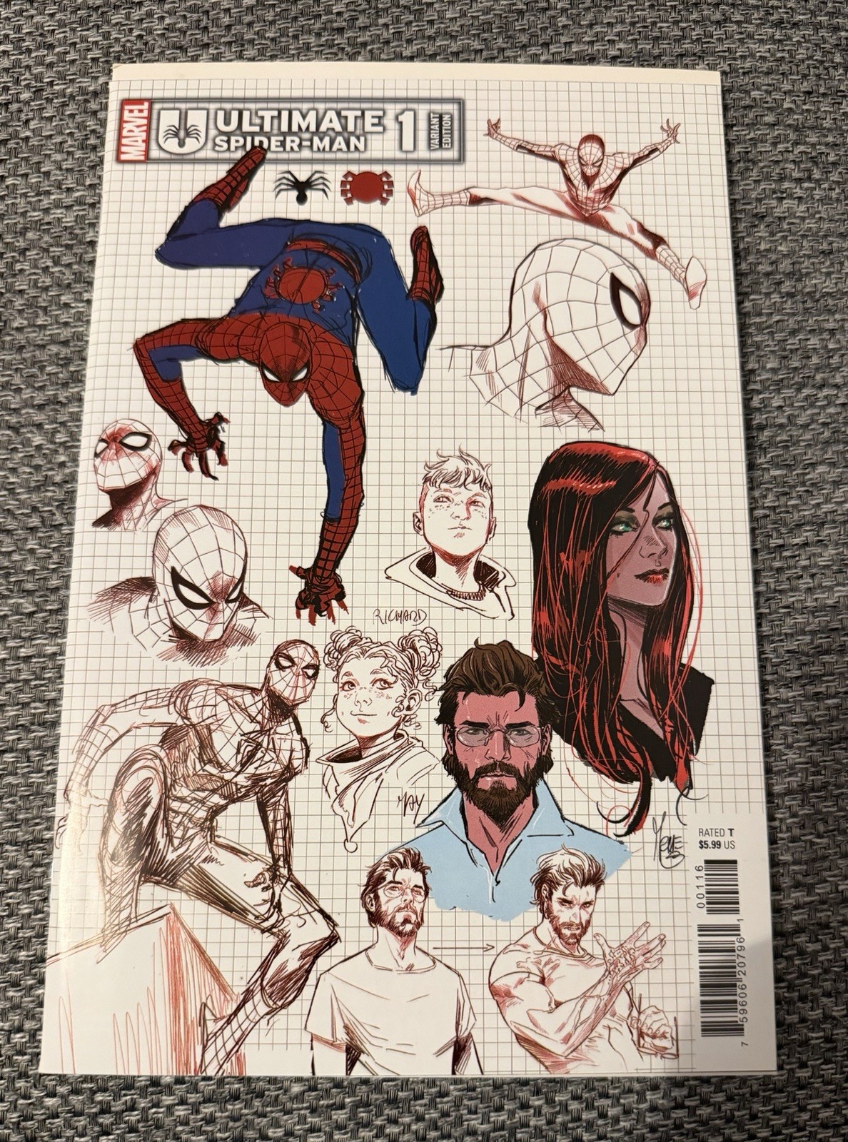 Ultimate Spider-Man #1 - Design 1/10 Ratio Variant Cover - 2024 NM+