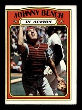 1972 Topps #434 Johnny Bench IA EX X3279886