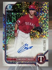 2022 Bowman Chrome Prospect CAMERON CAULEY  Speckle Refractor Auto #/299