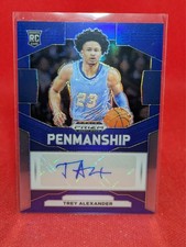 2024 Panini Prizm Draft Picks Penmanship Blue /149 Trey Alexander Auto #P-TAX