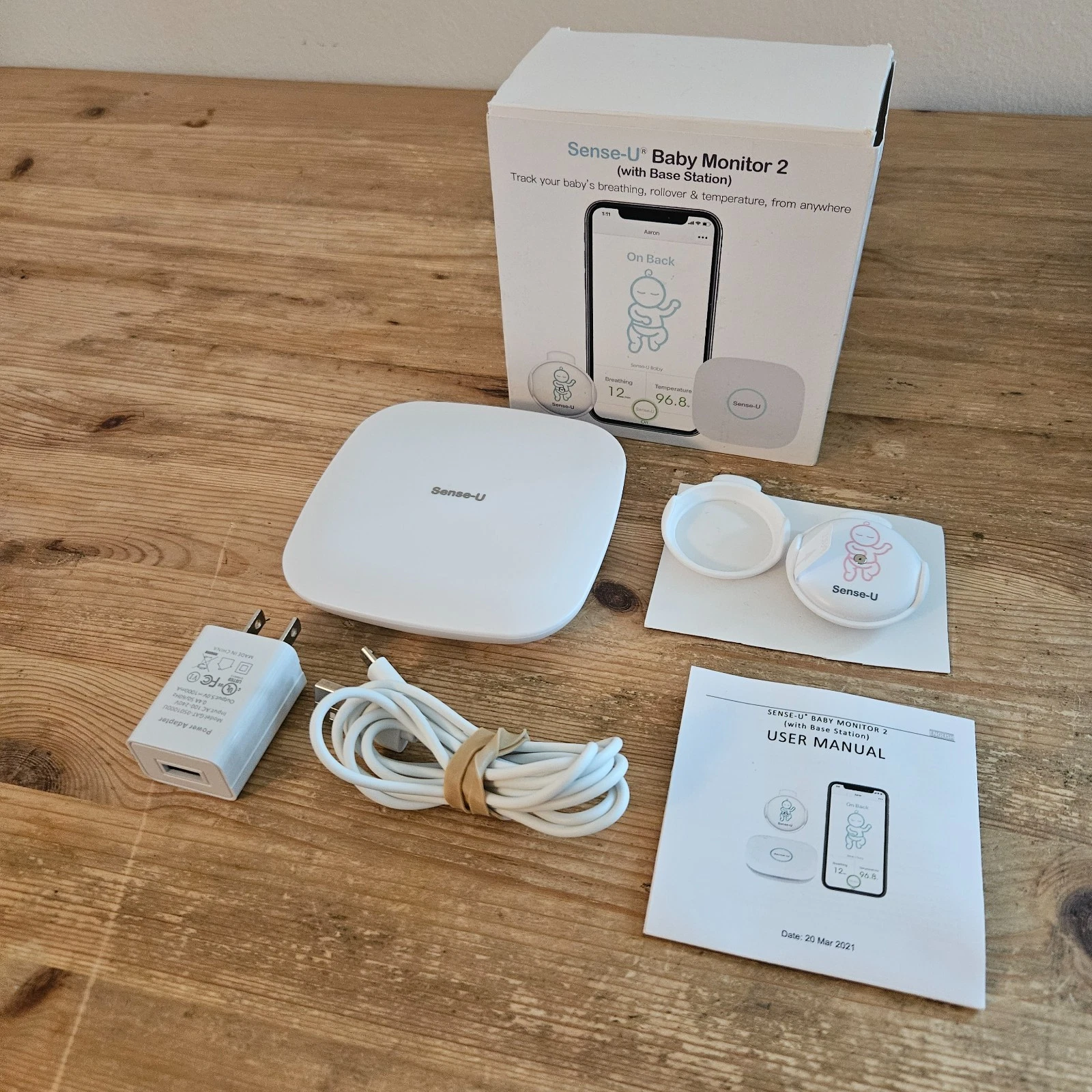 Sense-u Baby Monitor 2 w/Base Station Model SU210 & SU220