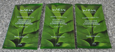 3 Packets WEN Bamboo Green Tea Cleansing Conditioner 2 Oz Each