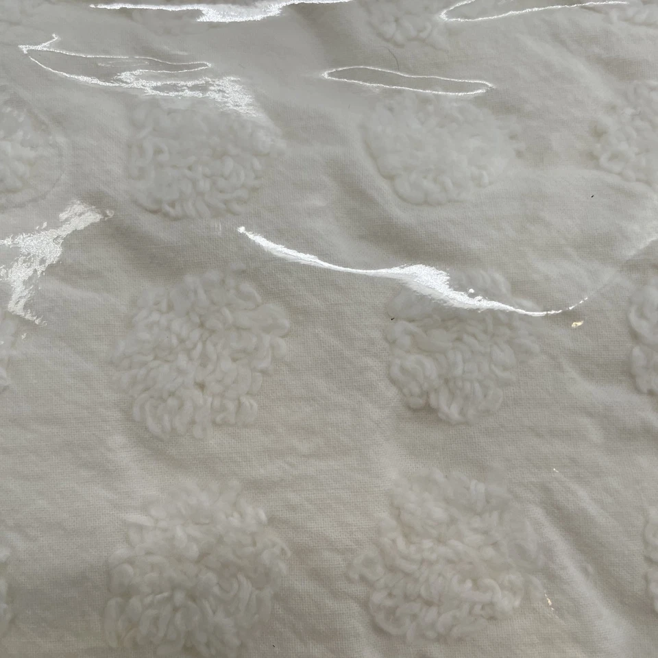 Colcha de Colección Martha Stewart Kmart Everyday Blanco Chenille Punto Doble Algodón NUEVA Foto 2 de 4