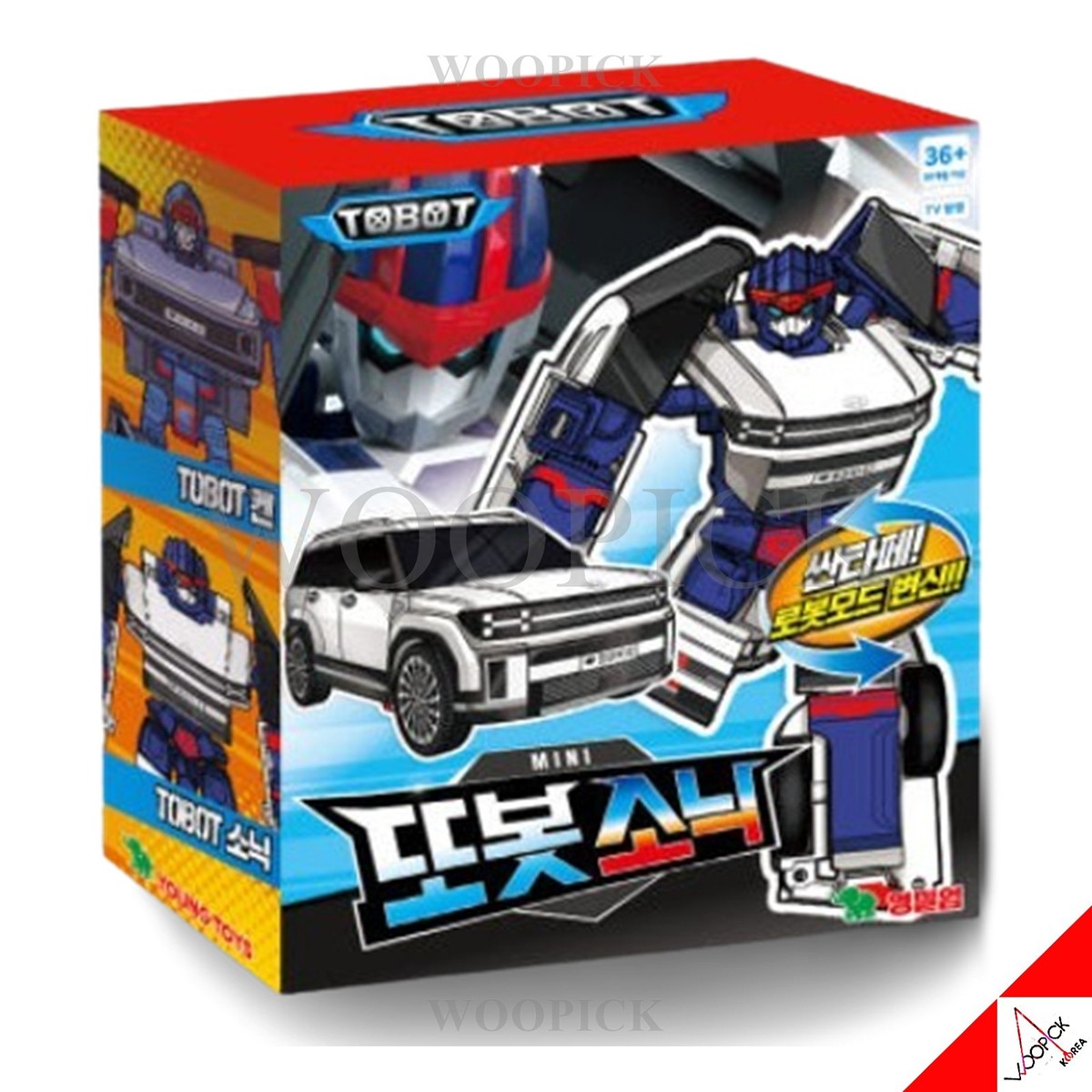 TOBOT MINI SONIC + KEN Set Hyundai Car Can Transformer Robot