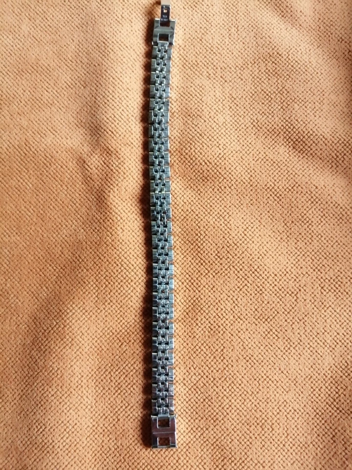 Armband, stainless steel, mit Kronen, ca. 20,5 cm x 1 cm - Bild 2 von 4