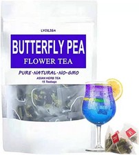 Butterfly Pea Flower Tea, Premium Dried Butterfly Pea Tea, Blue Tea, 15 Tea Bags