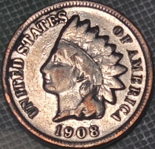 1908-S Indian Head Cent Penny 1c Frost White Better Grade AU Details old coin