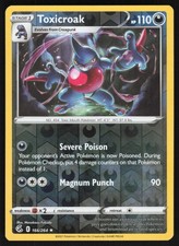Toxicroak Reverse Holo 166/264 LP SWSH08: Fusion Strike Pokemon Card