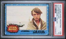 1977 STAR WARS ARGENTINA STANI #26 LUKE SKYWALKER SEES FAMILY KILLED PSA GRADED!