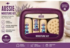 Aussie Moisture Kit Hair Care Gift Set Shampoo Conditioner Travel Bag