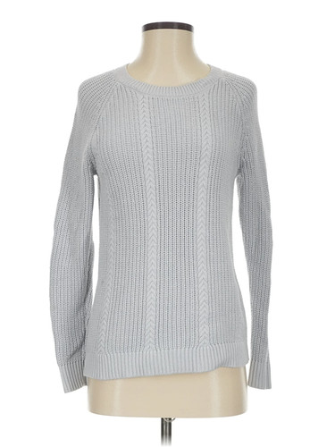 Christopher & Banks Women Silver Pullover Sweater S