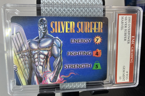 SILVER SURFER  1995 Marvel Overpower Character Card GRADED 10 MINT