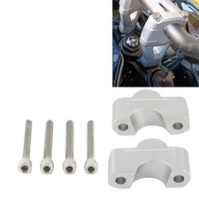 Silver Handlebar Riser Clamp For Tiger Sport 660 Tiger 660 Tiger660 2022-2024