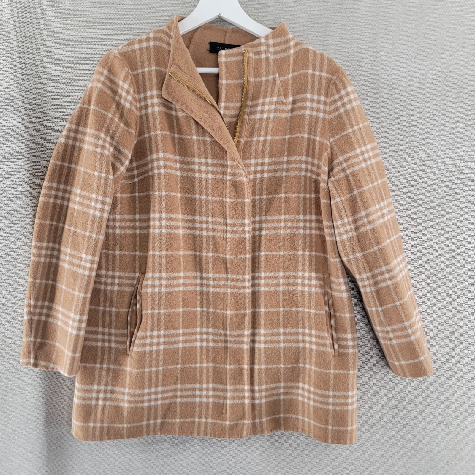 Talbots Womens Jacket Windowpane Double Faced Woo… - image 1