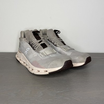On Cloudnova Speedboard Pearl Shell Women s Size 9.5 Running Shoes Pink Gray