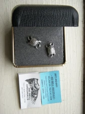 Sid Bell Turtle tie tacks sterling silver