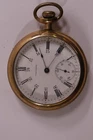 Antique Waltham Traveller Gold Filled Pocket Watch Pre-Owned Runs (43-10)